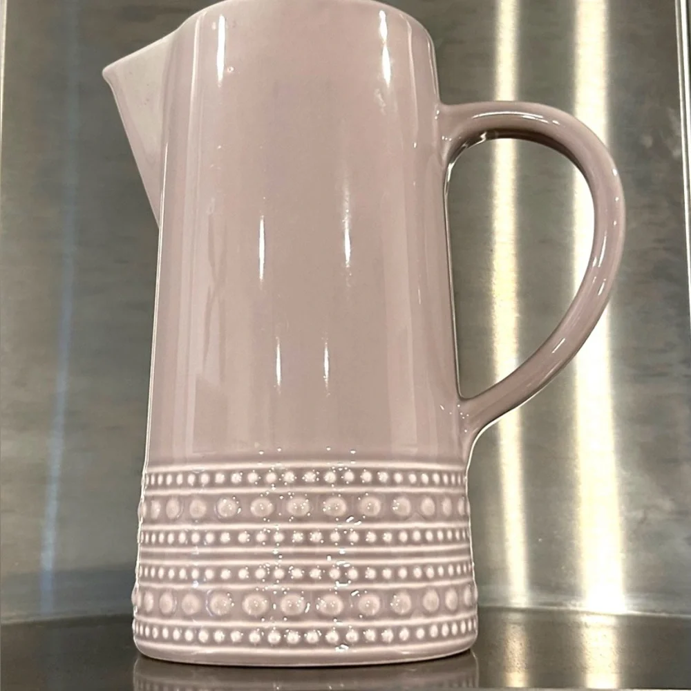 MatCeramica Lavender Pitcher Simple Design with Handle made in Portugal Ceramic